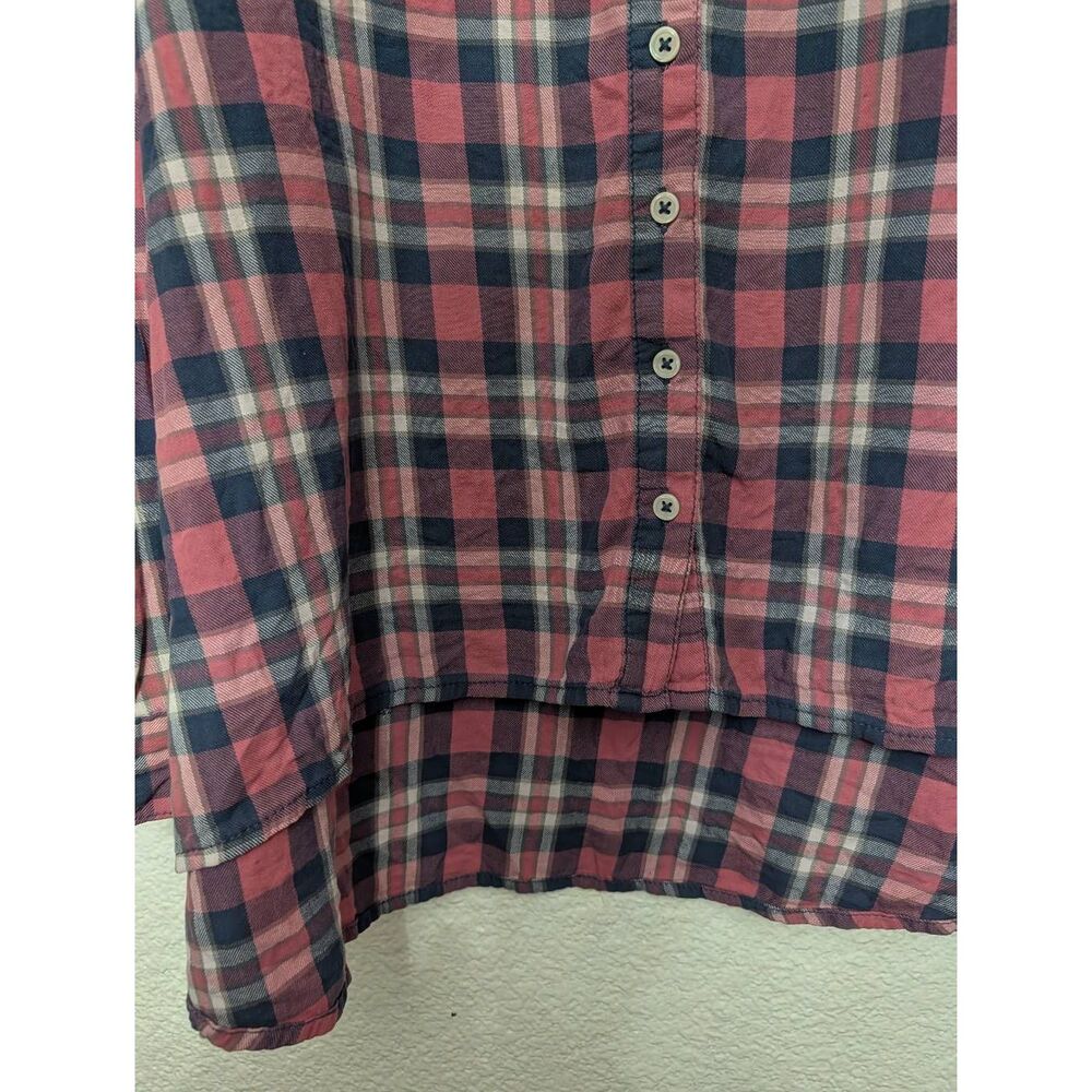 THE GREAT. High low long sleeve button down front shirt size 2 - Picture 4 of 7